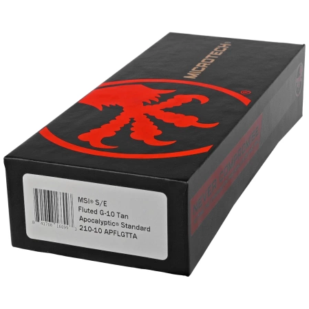 Microtech MSI S/E Ram-Lok Tan Fluted G10, Apocalyptic M390MK by Tony Marfione (210-10APFLGTTA)