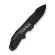 Nóż składany WeKnife Coral Black Titanium/Aluminium Foil Carbon Fiber, Black Stonewashed CPM 20CV by Gustavo T. Cecchini (WE24044-1)