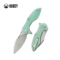 Nóż składany Kubey Nobel Jade G10, Beadblasted 14C26N (KU236M)