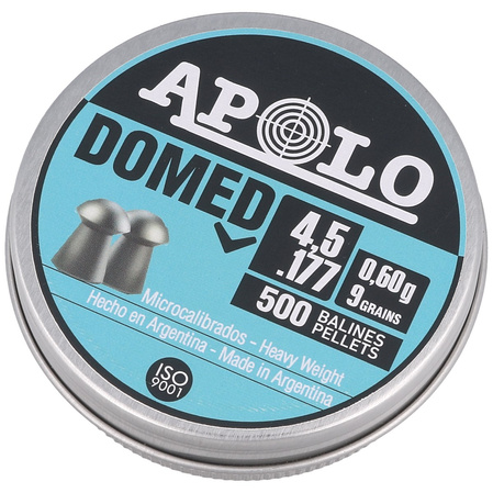 Apolo Domed AirGun Pellets .177 / 4.52 mm, 500 pcs 0.60g/9.0gr (19913-2)