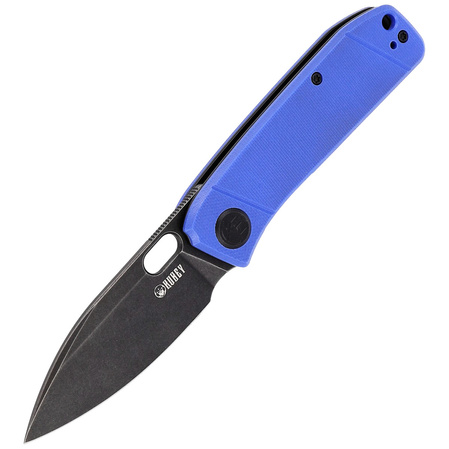 Kubey Knife Hyde, Blue G10, Dark Stonewashed 14C28N by Colin Maisonpierre (KU2104E)