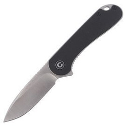 Nóż składany CIVIVI Elementum Flipper Black G10, Satin Finish (C907A)