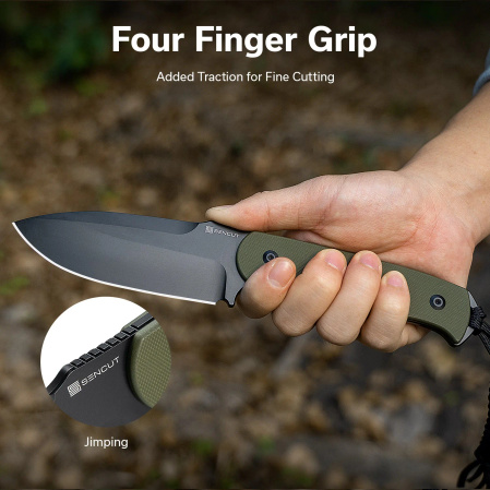 Nóż Sencut Toxodon OD Green G10, Black 9Cr18MoV (S24036-2)