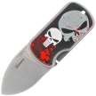 Martinez Albainox Knife Skull 3D Aluminum, Satin 3Cr13Mov (18730)