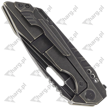 Bestech Knife Shodan Black Titanium, Black Stonewashed CPM S35VN by Todd Knife and Tool (BT1910B)