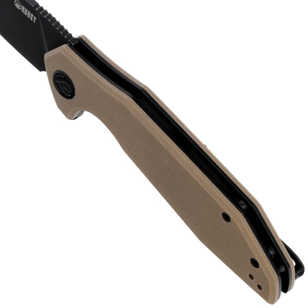 Nóż składany Kubey Nova Tan G10, Blackwashed D2 (KU117K)