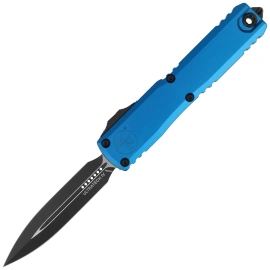Microtech Ultratech Gen IV D/E OTF Knife Blue Aluminum, Black M390MK by Tony Marfione (11224-1BL)