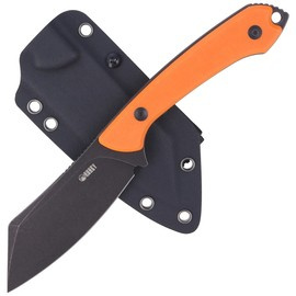 Kubey Knife Perses, Orange G10, Dark Stonewashed D2 (KU302B)