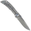 Spartan Blades Harsey Folder 3.25 Gray Titanium, Blue HW, Stonewashed CPM S45VN by William W. Harsey Jr. (SF10SWBL)