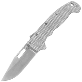 Nóż składany Demko MG AD20S Clip Point Milled Titanium, Stonewashed CPM20CV by Andrew Demko (MGAD20S-MAG-MI-TI-CP)