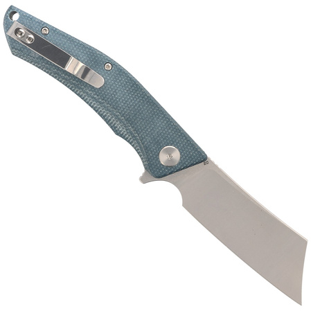 Bestech Knife Cubis Blue Micarta, Stonewashed/Satin D2 (BG42C)