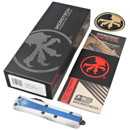 Nóż automatyczny OTF Microtech UTX-85 S/E Clone Trooper Signature Blue/White Aluminium, White M390 (231-1CO)