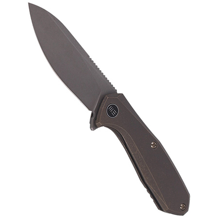 WE Knife Mote Bronze Titanium, Gray Stonewashed CPM S35VN by Ostap Hel (2005A)