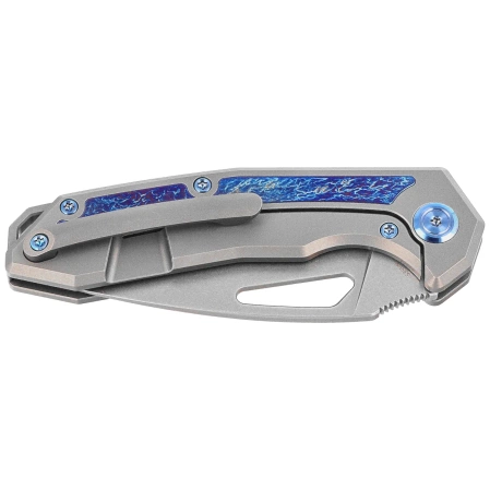 Kubey KB Knives Coeus Gray Titanium/Timascus, Beadblasted CPM S35VN (KB286A)