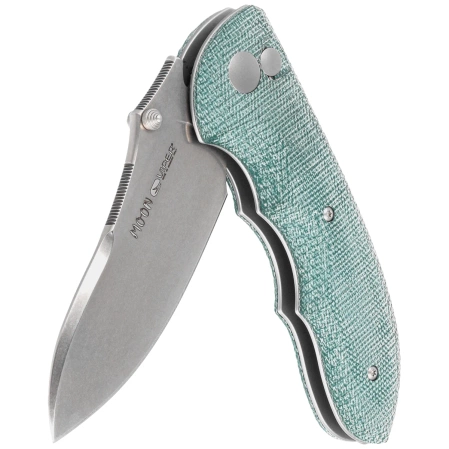 Viper Moon Teal Green Canvas Micarta, Stonewashed MagnaCut by Fabrizio Silvestrelli Knife (V6010TE)