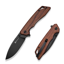 Sencut Stratex Knife Guibourtia Wood, Black 9Cr18MoV (S25055-3)