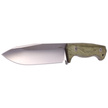 LionSteel Knife Green Canvas Micarta, Satin CPM 3V by Molletta (T6 3V CVG)