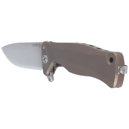 LionSteel SR11 Bronze Titanium, Satin Sleipner by Molletta Knife (SR11 B)
