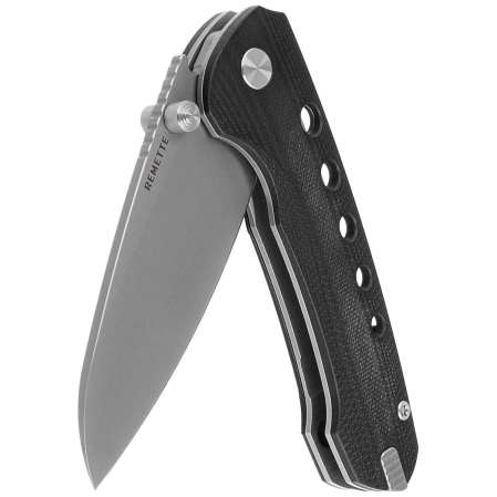 Nóż składany Remette RT-BEE-G w/Titanium Toothpick Black G10, Ceramic Sandblasting 14C28N