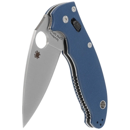 Spyderco Manix 2 Cobalt Blue G10, Satin CPM SPY27 by Eric Glesser (C101GPCBL2)
