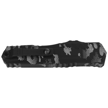 Microtech Cypher II D/E OTF Knife Pixel Camo Aluminum, Pixel Camo F/S M390MK by Deryk Munroe and Tony Marfione (1242-3PXC)