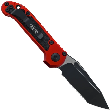 Microtech LUDT Gen III T/E Automatic Knife Red Aluminum, Black F/S M390MK by Tony Marfione (1136-3RD)