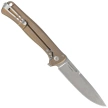 LionSteel Skinny Knife Bronze Titanium/Gold Dark Matter Carbon Fiber, Stonewashed MagnaCut by Molletta (SK01 BR)