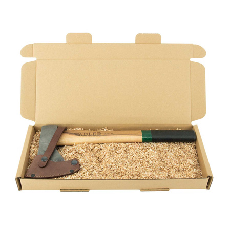 Adler Rheinland Throwing Hatchet Green/Black Hickory Wood, C60 Carbon Steel (208.9H060A002)