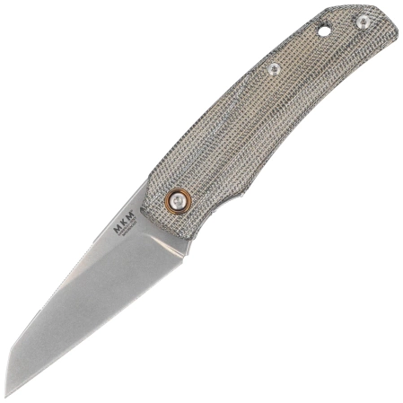 Nóż składany MKM Ice Gray Canvas Micarta, Stonewashed MagnaCut by Tommaso Rumici & Denis Simonutti (MK IC-GC)