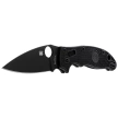Spyderco Manix 2 Lightweight Black Blade PlainEdge Knife (C101PBBK2)