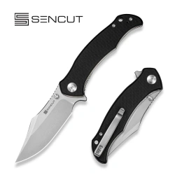 Nóż składany Sencut Tauron Black G10, Stonewashed D2 (S25060-1)