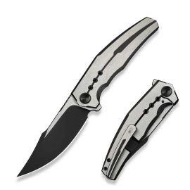WeKnife Kyklos Black / Gray Titanium, Black Stonewashed / Satin M390 (WE23086-3)