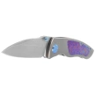 Kubey KB Knives Vertigo Gray Titanium/Timascus, Stonewashed CPM S35VN by Peter Carey (KB258D)