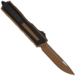 Nóż automatyczny OTF Microtech Scarab II Gen III S/E Cerakote Burnt Bronze Aluminium, Cerakote Burnt Bronze M390MK by Tony Marfione (1278-1UB-C19Z4)