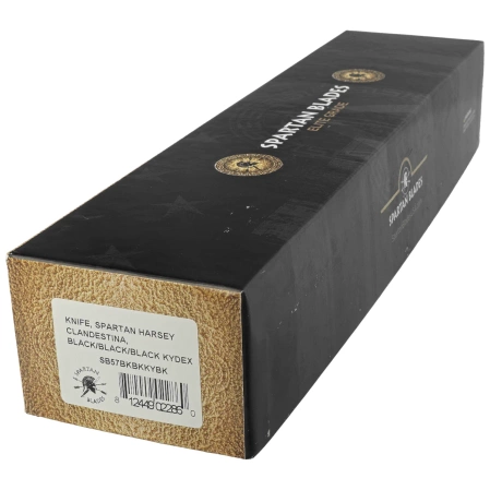 Nóż Spartan Blades Harsey Clandestina Black Canvas Micarta, Black PVD MagnaCut by William W. Harsey (SB57BKBKKYBK)