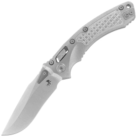Nóż składany Microtech Marfione Select Amphibian Ram-Lok S/E Stonewashed Frag Pattern Titanium, Stonewashed M390MK by Tony Marfione (137RL-10 FRMS2)