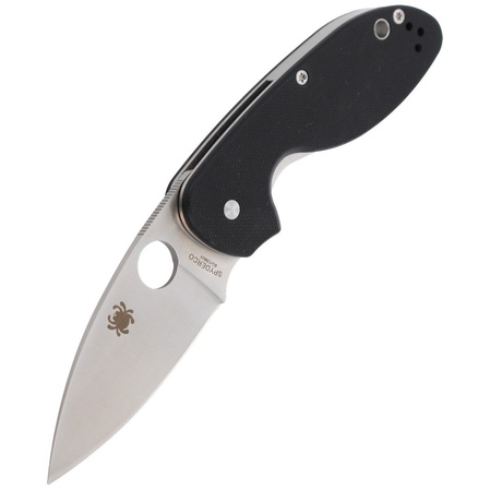 Spyderco Efficient G-10 Black PlainEdge Knife (C216GP)