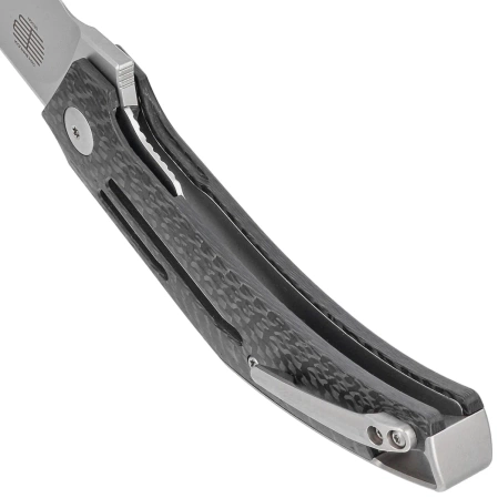 Nóż składany WE Knife Speedliner Twill Carbon Fiber, Silver Bead Blasted CPM 20CV by Tashi Bharucha (WE22045B-1)