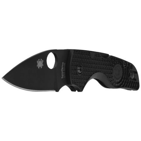 Spyderco Lil' Native Lightweight Knife Black FRN, Black DLC CTS BD1N by Eric Glesser (C230PBBK)