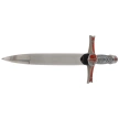 Decor Habitat Templar Dagger Burgundy/Black/Silver Steel, Satin Stainless Steel (S3319)