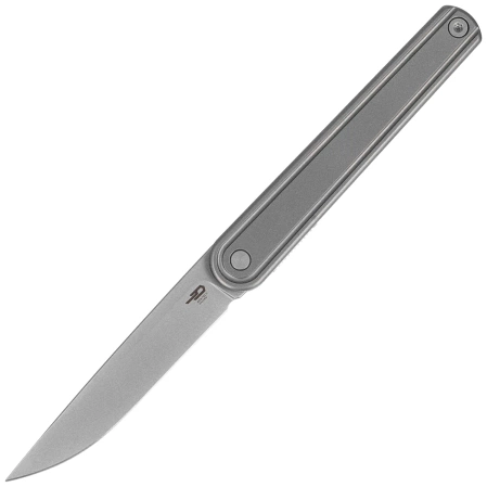 Nóż składany Bestech Ink Silver Titanium, Sandblasted / Stonewashed MagnaCut by Denis Simonutti (BT2502A)