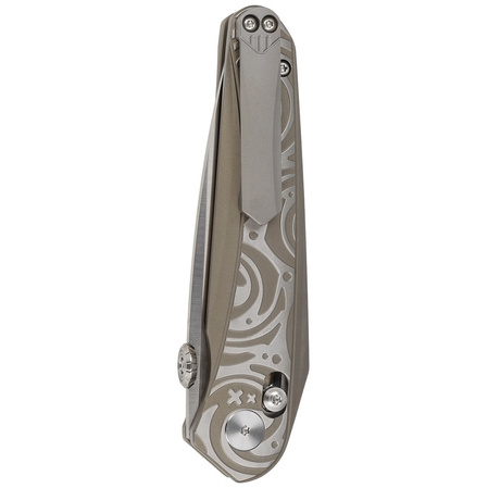 Bestech Mothus Light Bronze Titanium, Satin M390 by Kombou Knife (BT2206B)