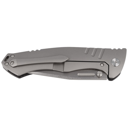 Bestech Keen II Black Titanium/Marbled Carbon Fiber, Stonewashed/Satin CPM S35VN by Koens Craft Knife (BT2301B)