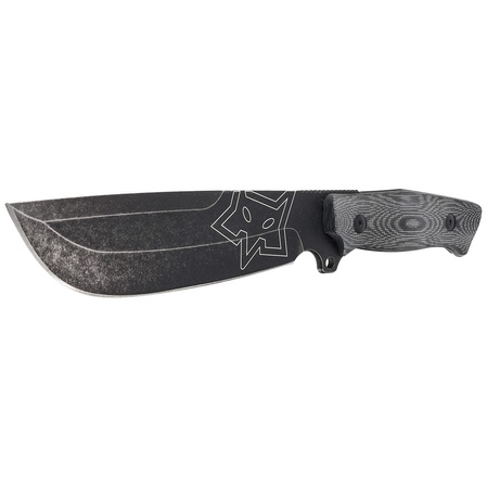 FOX Native Sandblasted Black Micarta, Black Idroglider Stone Washed D2 by Andrea Todesco (FX-611)