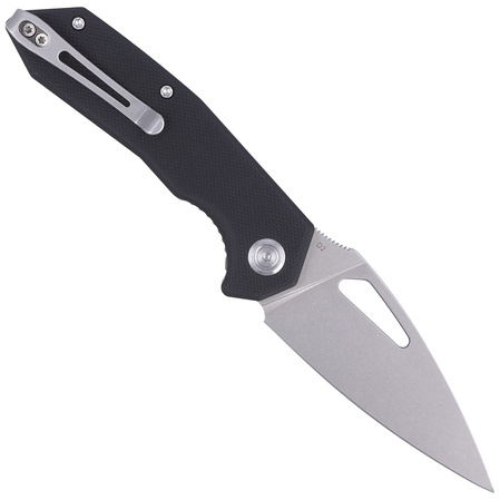 Nóż składany Kubey Coeus Black G10, Bead Blasted D2 (KU122A)
