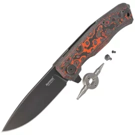 LionSteel Myto Knife Mars Valley Fat Carbon, Old Black MagnaCut by Molletta (MT01 MC MV)