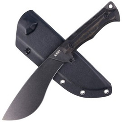 Kubey Knife Destroyer Kukri, Black Micarta, Dark Stonewashed (KU241D)