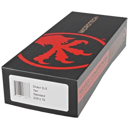 Microtech Dirac D/E OTF Knife Tan Aluminum, Black M390 by Tony Marfione (225-1TA)