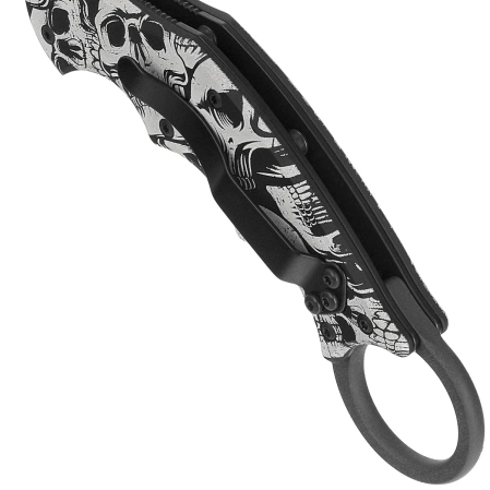 Nóż składany Fox The End Karambit Black Aluminium, Black N690Co (FX-599 ALB-3)