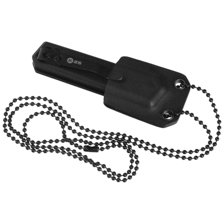 Nóż składany na szyję K25 RK-18743 Pendant Neck Knife Black Aluminium, Titanium/Satin 7Cr17Mov